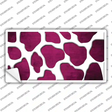 Pink White Giraffe Oil Rubbed Novelty Sticker Decal