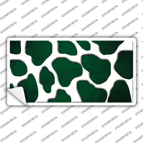 Green White Giraffe Oil Rubbed Novelty Sticker Decal
