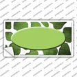 Lime Green White Oval Giraffe Oil Rubbed Novelty Sticker Decal