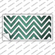 Mint White Chevron Oil Rubbed Novelty Sticker Decal