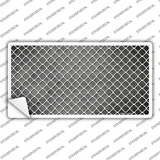 Gray White Quatrefoil Oil Rubbed Novelty Sticker Decal