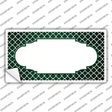 Green White Quatrefoil Scallop Oil Rubbed Novelty Sticker Decal