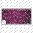 Pink Purple Flowers Oil Rubbed Novelty Sticker Decal