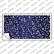 Blue Purple Flowers Oil Rubbed Novelty Sticker Decal