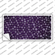 Purple  Flowers Oil Rubbed Novelty Sticker Decal
