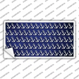 Blue White Anchor Oil Rubbed Novelty Sticker Decal