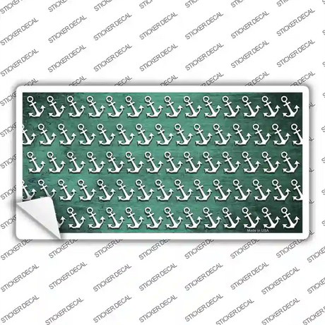 Mint White Anchor Oil Rubbed Novelty Sticker Decal