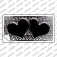 Black White Anchor Hearts Oil Rubbed Novelty Sticker Decal