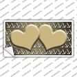 Gold White Anchor Hearts Oil Rubbed Novelty Sticker Decal
