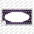 Purple White Anchor Scallop Oil Rubbed Novelty Sticker Decal
