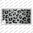 White Black Cheetah Oil Rubbed Novelty Sticker Decal