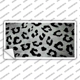 White Black Cheetah Oil Rubbed Novelty Sticker Decal