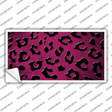 Pink Black Cheetah Oil Rubbed Novelty Sticker Decal