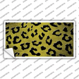 Yellow Black Cheetah Oil Rubbed Novelty Sticker Decal