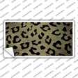 Gold Black Cheetah Oil Rubbed Novelty Sticker Decal