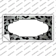 White Black Cheetah Scallop Oil Rubbed Novelty Sticker Decal