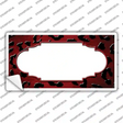 Red Black Cheetah Scallop Oil Rubbed Novelty Sticker Decal