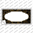 Brown Black Cheetah Scallop Oil Rubbed Novelty Sticker Decal