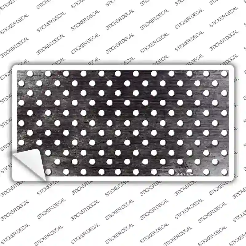 Black White Small Dots Oil Rubbed Novelty Sticker Decal