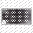 Black White Small Dots Oil Rubbed Novelty Sticker Decal
