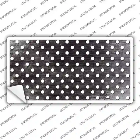 Black White Small Dots Oil Rubbed Novelty Sticker Decal