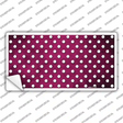 Pink White Small Dots Oil Rubbed Novelty Sticker Decal