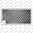 Gray White Small Dots Oil Rubbed Novelty Sticker Decal