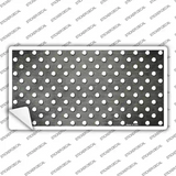 Gray White Small Dots Oil Rubbed Novelty Sticker Decal
