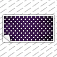 Purple White Small Dots Oil Rubbed Novelty Sticker Decal
