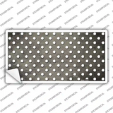 Tan White Small Dots Oil Rubbed Novelty Sticker Decal