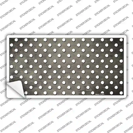 Tan White Small Dots Oil Rubbed Novelty Sticker Decal