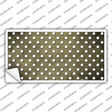 Gold White Small Dots Oil Rubbed Novelty Sticker Decal