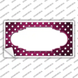 Pink White Small Dots Scallop Oil Rubbed Novelty Sticker Decal