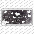 Black White Love Oil Rubbed Novelty Sticker Decal