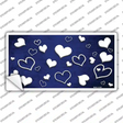 Blue White Love Oil Rubbed Novelty Sticker Decal