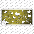 Yellow White Love Oil Rubbed Novelty Sticker Decal