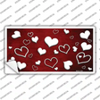 Red White Love Oil Rubbed Novelty Sticker Decal