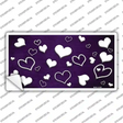 Purple White Love Oil Rubbed Novelty Sticker Decal