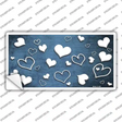 Light Blue White Love Oil Rubbed Novelty Sticker Decal