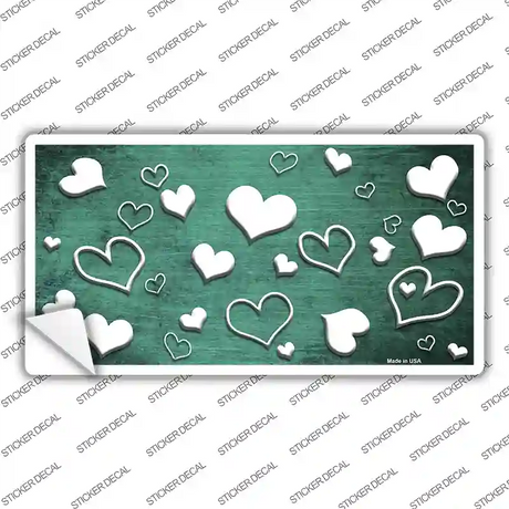 Mint White Love Oil Rubbed Novelty Sticker Decal