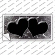 Black White Dragonfly Hearts Oil Rubbed Novelty Sticker Decal