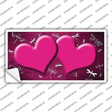 Pink White Dragonfly Hearts Oil Rubbed Novelty Sticker Decal