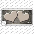 Tan White Dragonfly Hearts Oil Rubbed Novelty Sticker Decal