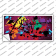 Pink Splatter Oil Rubbed Novelty Sticker Decal