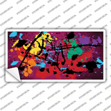 Pink Splatter Oil Rubbed Novelty Sticker Decal