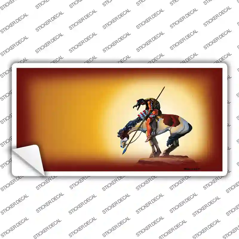 End Of The Trail Yellow Novelty Sticker Decal