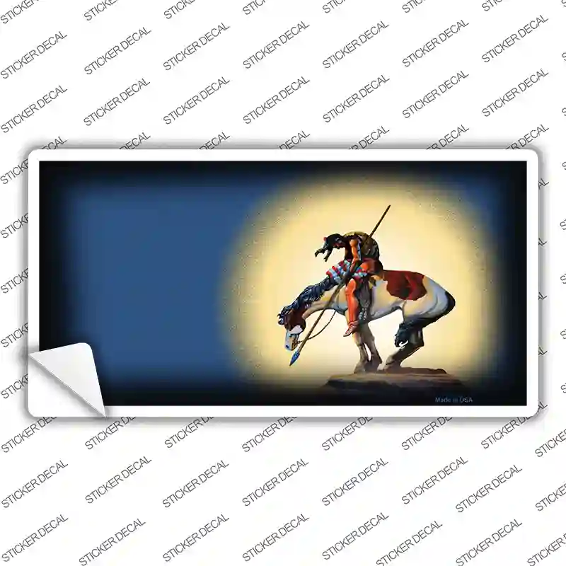 End Of The Trail Black Novelty Sticker Decal