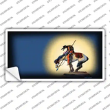End Of The Trail Black Novelty Sticker Decal