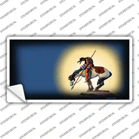 End Of The Trail Black Novelty Sticker Decal