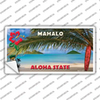 Blank Mahalo Hawaii State Novelty Sticker Decal